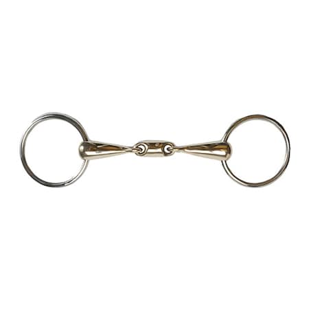 Jacks Imports German Silver Elliptical Link Snaffle Bit 5-1/8" 20113-5-1/8